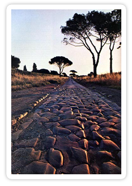Foto antica strada romana